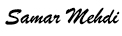 Samar Mehdi Designer Wear